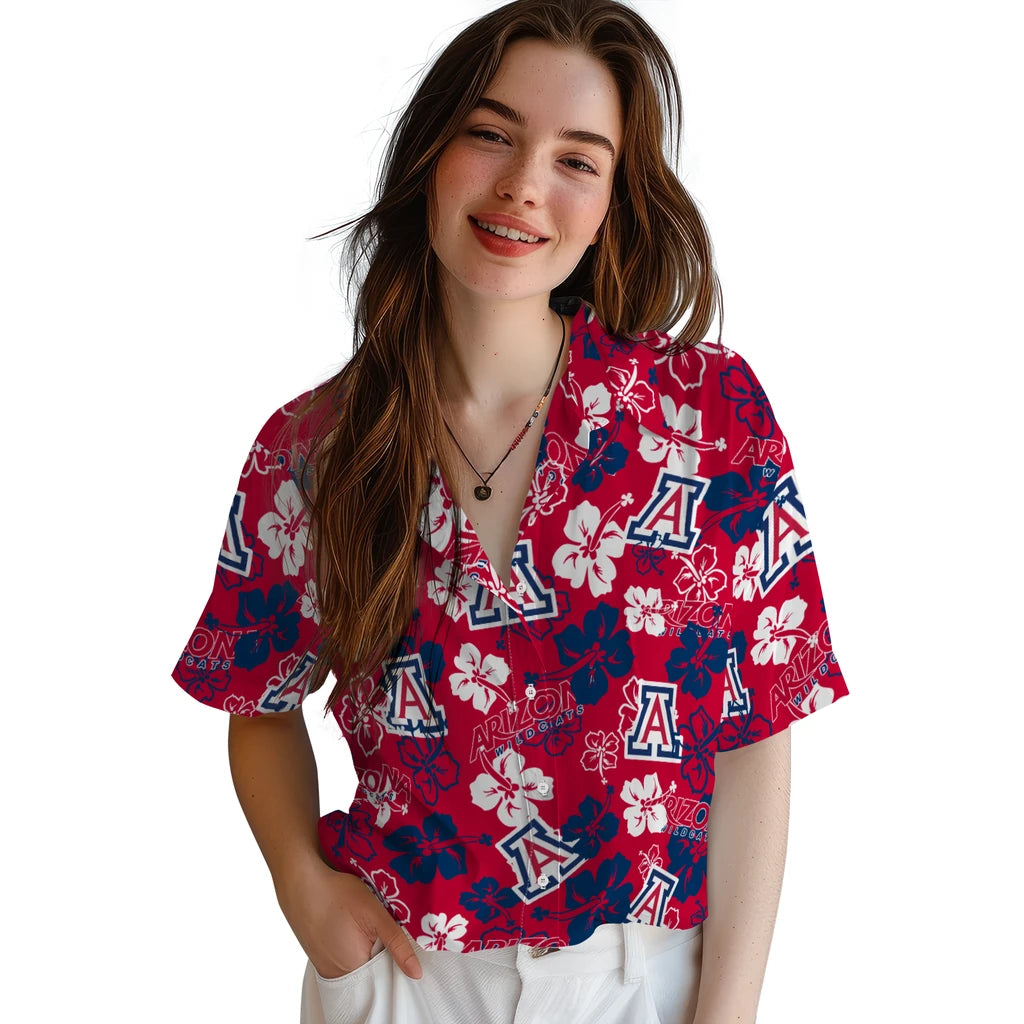 Arizona Wildcats Hibiscus Bloom Hawaiian Shirt – Moonbestprint