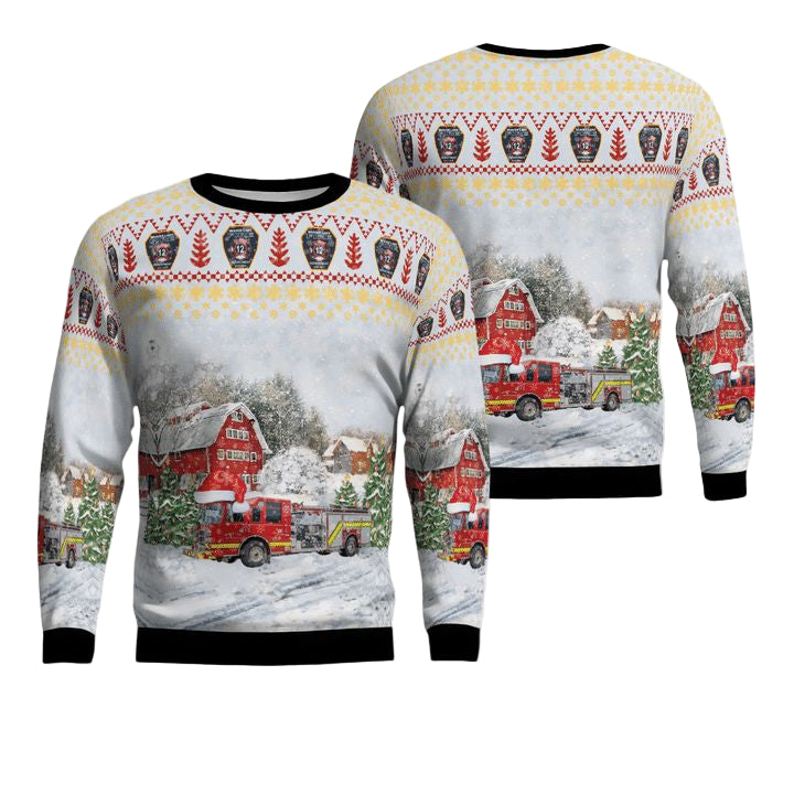 Arkansas Beaver Lake Fire Department Christmas Sweater 3D ? CH11 ? Usalast