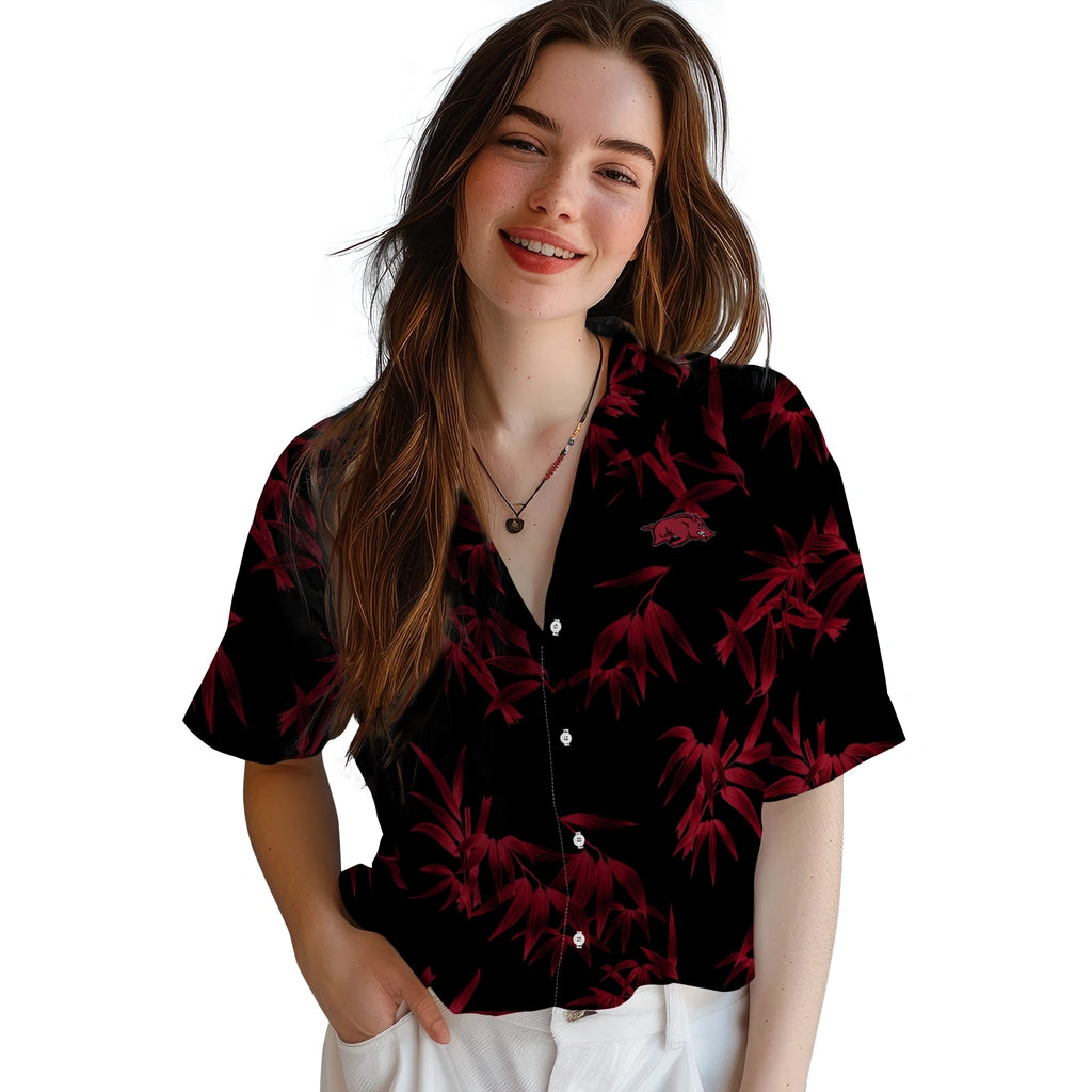 Arkansas Razorbacks Hawaiian Shirt - Bamboo Branches | Moonbestprint