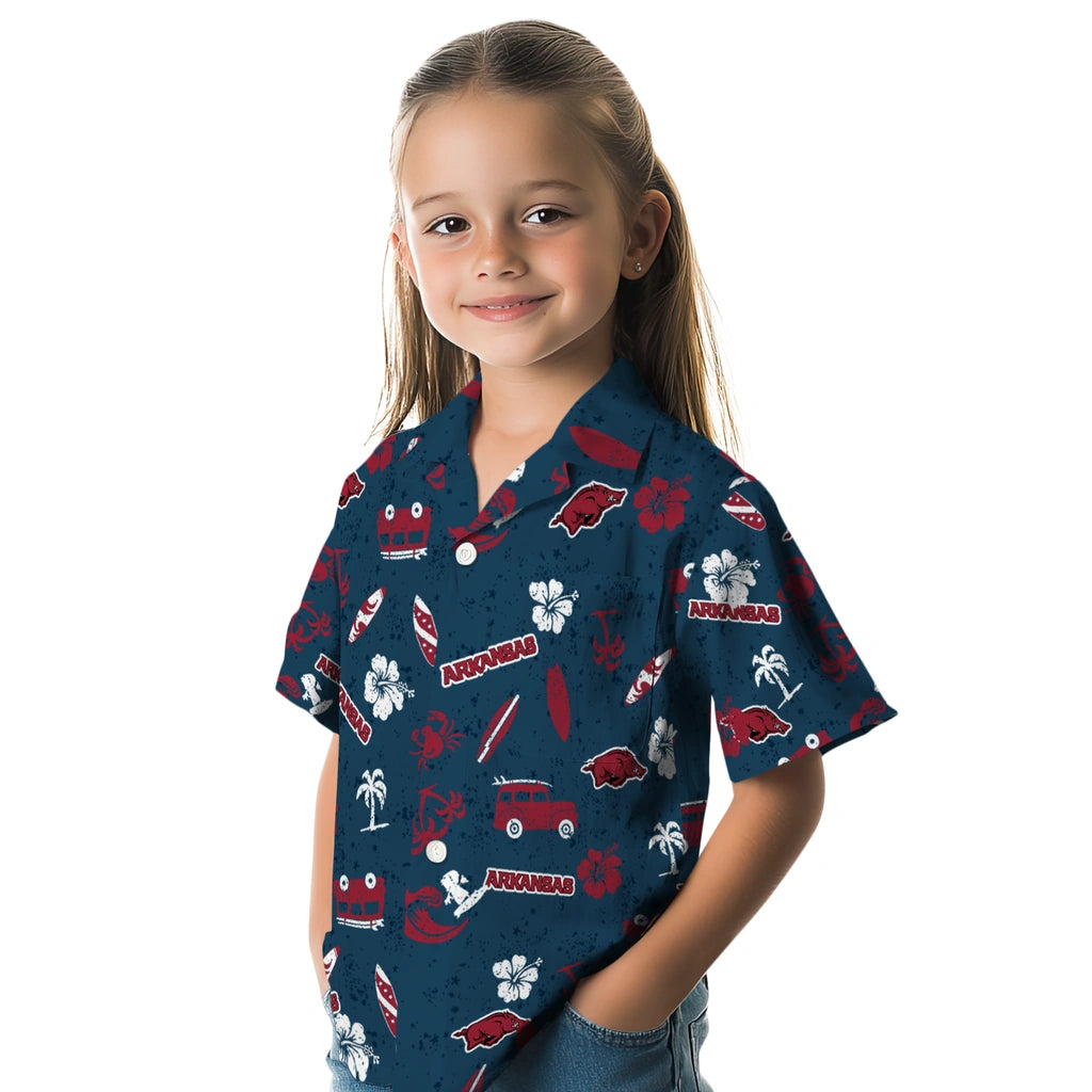 Arkansas Razorbacks Hawaiian Shirt - Beach Vibe | Moonbestprint