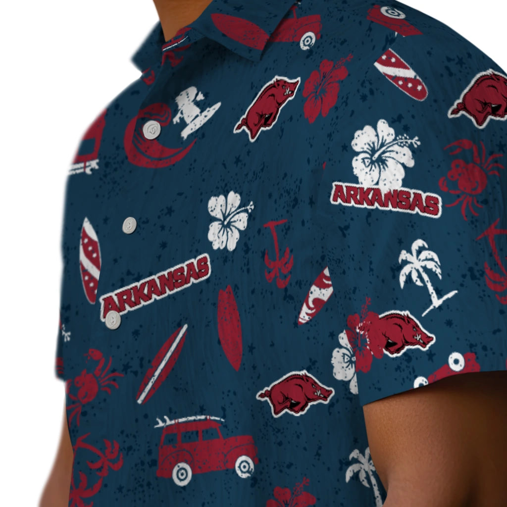 Arkansas Razorbacks Hawaiian Shirt - Beach Vibe | Moonbestprint