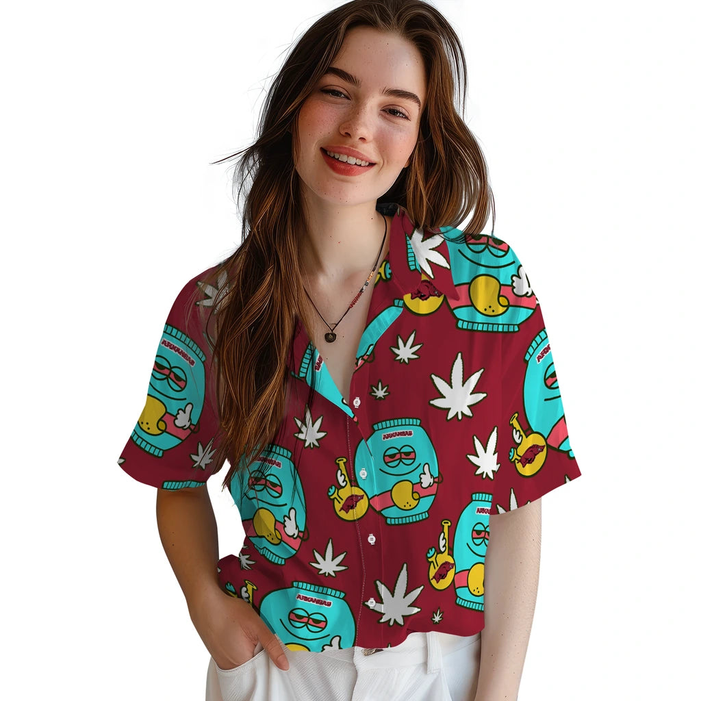 Arkansas Razorbacks Hawaiian Shirt - Chill Vibe | Moonbestprint