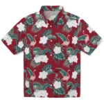 Arkansas Razorbacks Hawaiian Shirt - Flamingo and Hibiscus | Moonbestprint
