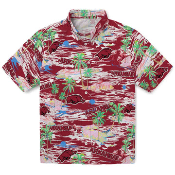 Arkansas Razorbacks Flamingo Retreat 2026 Hawaiian Shirt – Moonbestprint