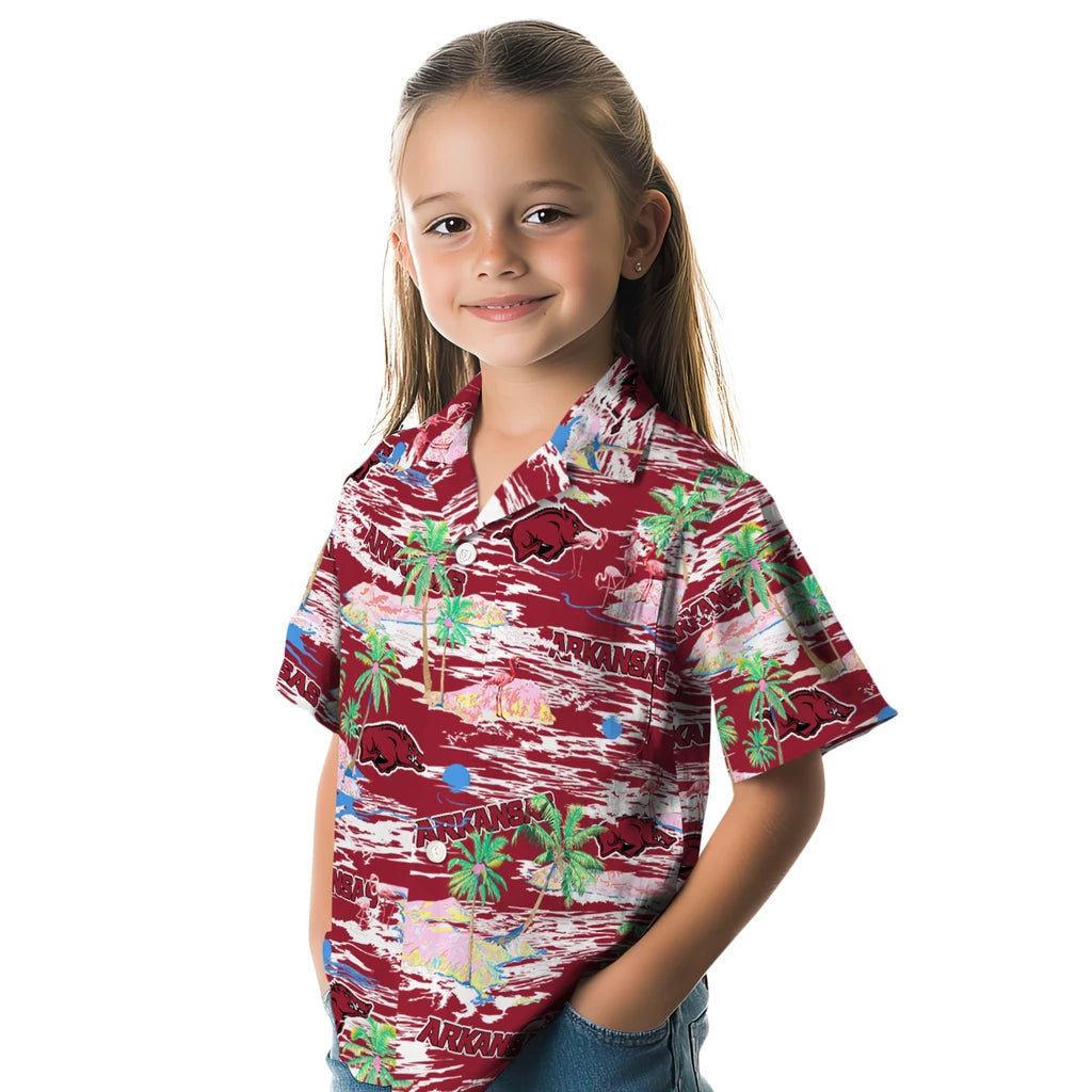 Arkansas Razorbacks Flamingo Retreat 2026 Hawaiian Shirt – Moonbestprint