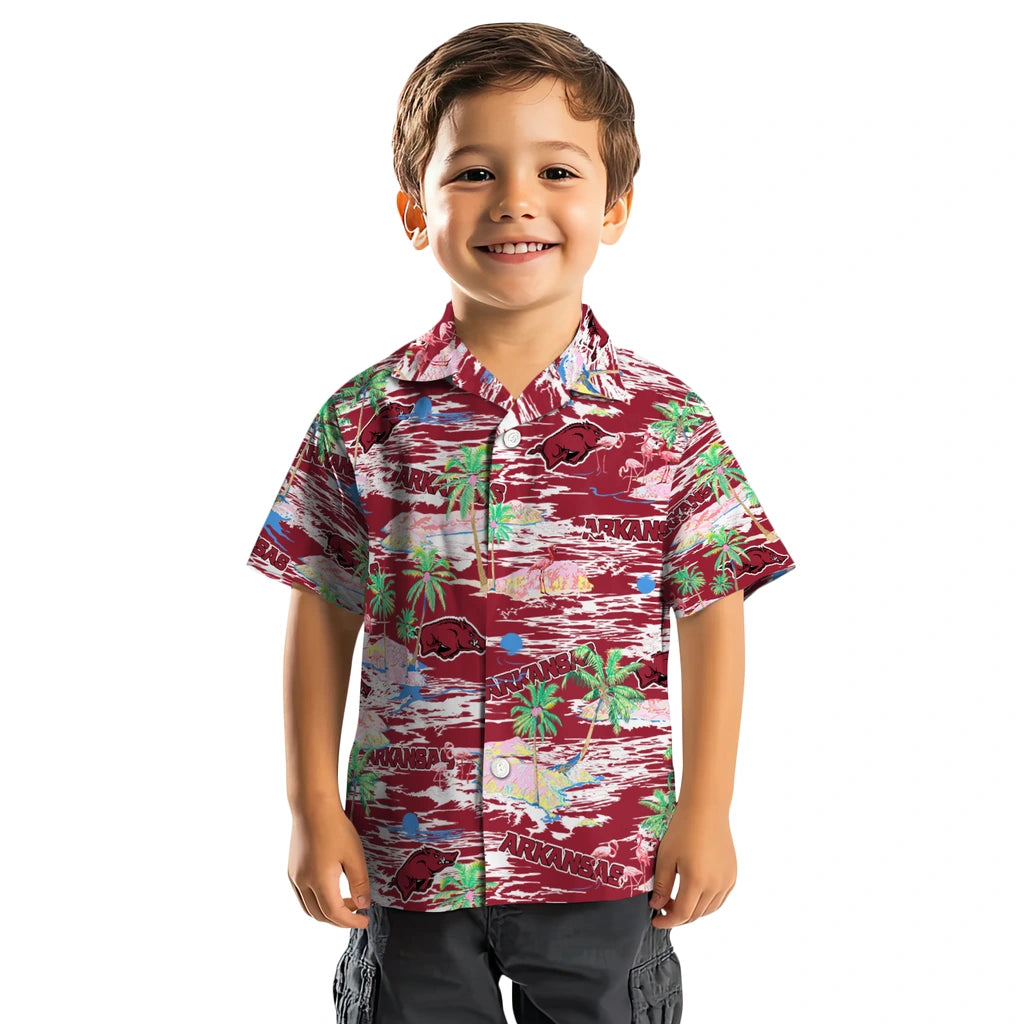 Arkansas Razorbacks Flamingo Retreat 2026 Hawaiian Shirt – Moonbestprint