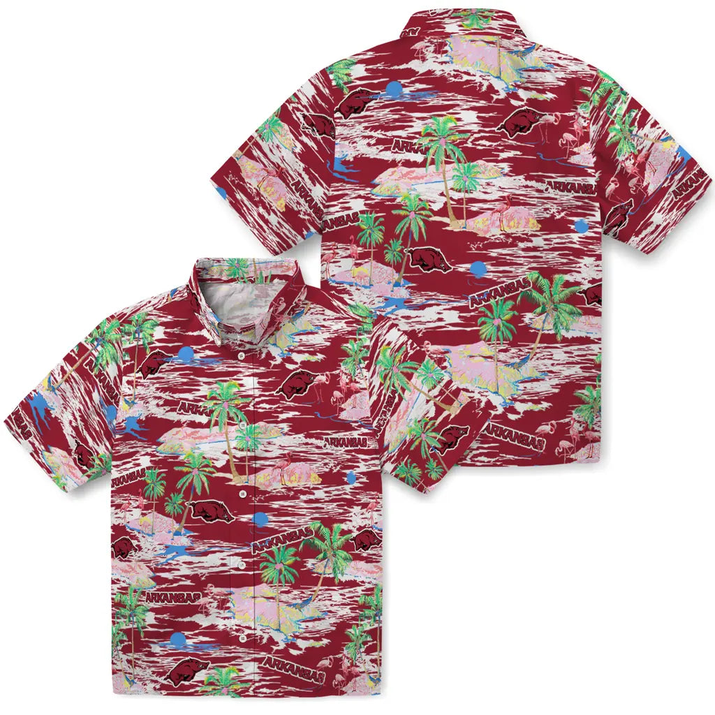 Arkansas Razorbacks Hawaiian Shirt - Hawaii Island | Moonbestprint