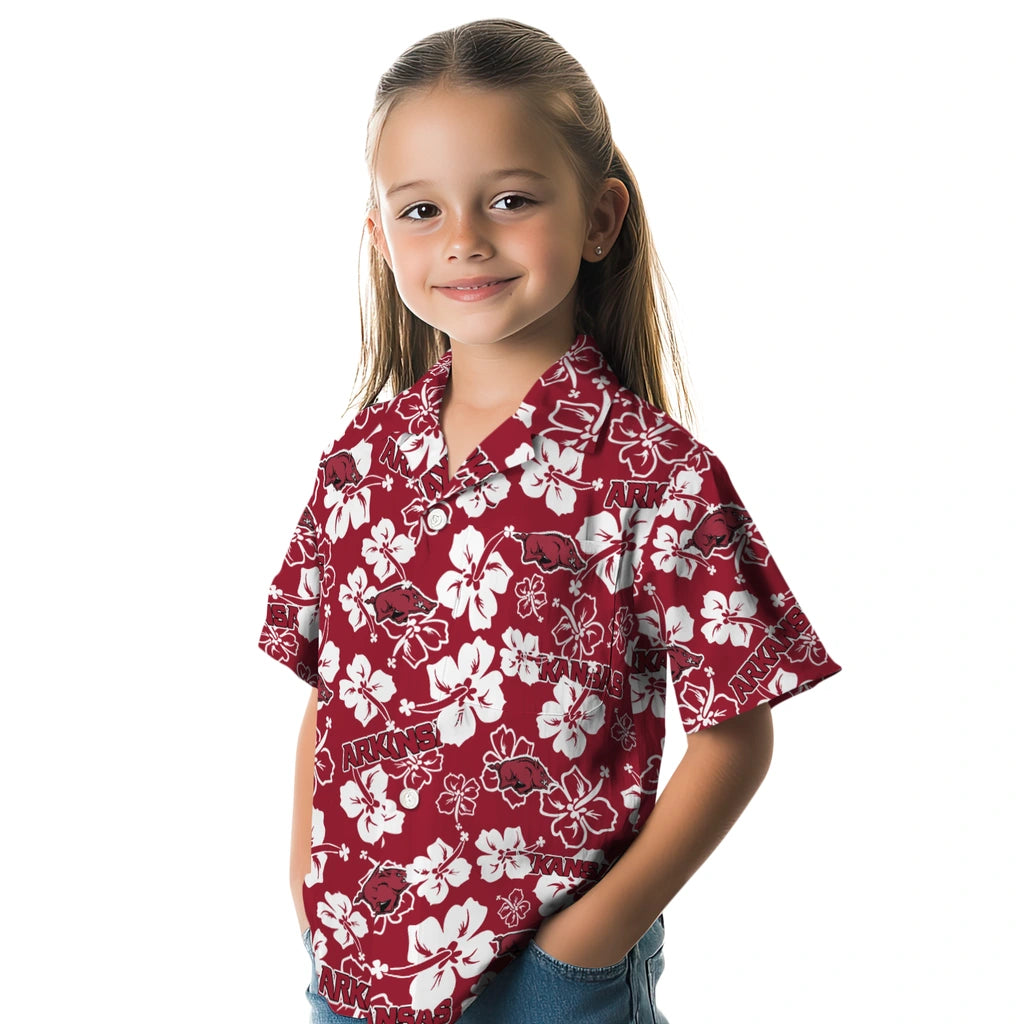 Arkansas Razorbacks Hibiscus Bloom Hawaiian Shirt – Moonbestprint