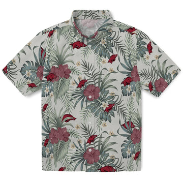 Arkansas Razorbacks Hawaiian Shirt - Hibiscus Designs | Moonbestprint