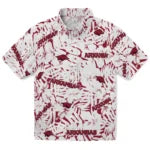 Arkansas Razorbacks Hawaiian Shirt - Hibiscus Overlay | Moonbestprint