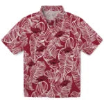 Arkansas Razorbacks Hawaiian Shirt - Leaf Outline | Moonbestprint