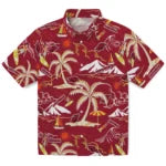 Arkansas Razorbacks Hawaiian Shirt - Palm Tree Island | Moonbestprint