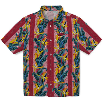 Arkansas Razorbacks Hawaiian Shirt - Paradise Vines | Moonbestprint