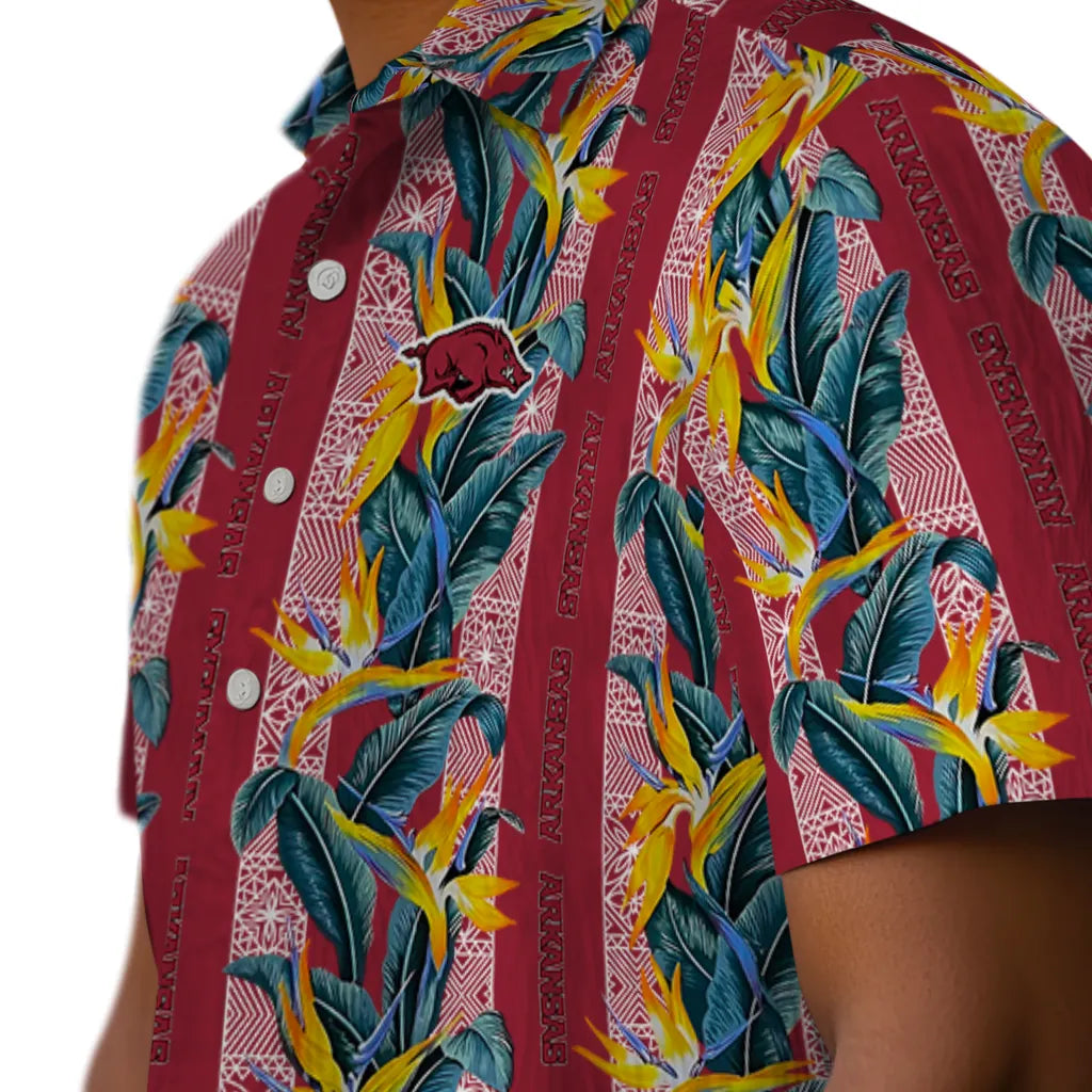 Arkansas Razorbacks Hawaiian Shirt - Paradise Vines | Moonbestprint