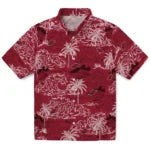 Arkansas Razorbacks Hawaiian Shirt - Wave Palm | Moonbestprint