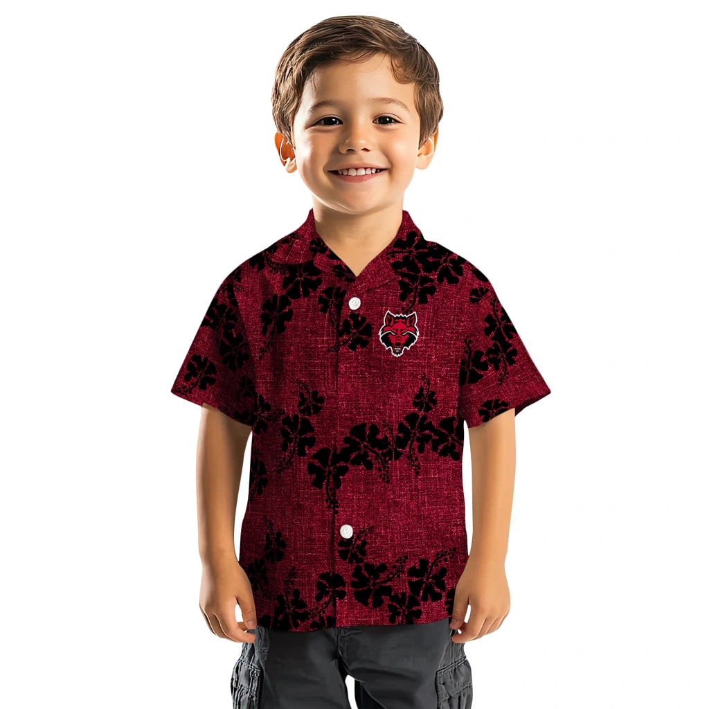 Arkansas State Red Wolves Hawaiian Shirt - 50th State Flower | Moonbestprint