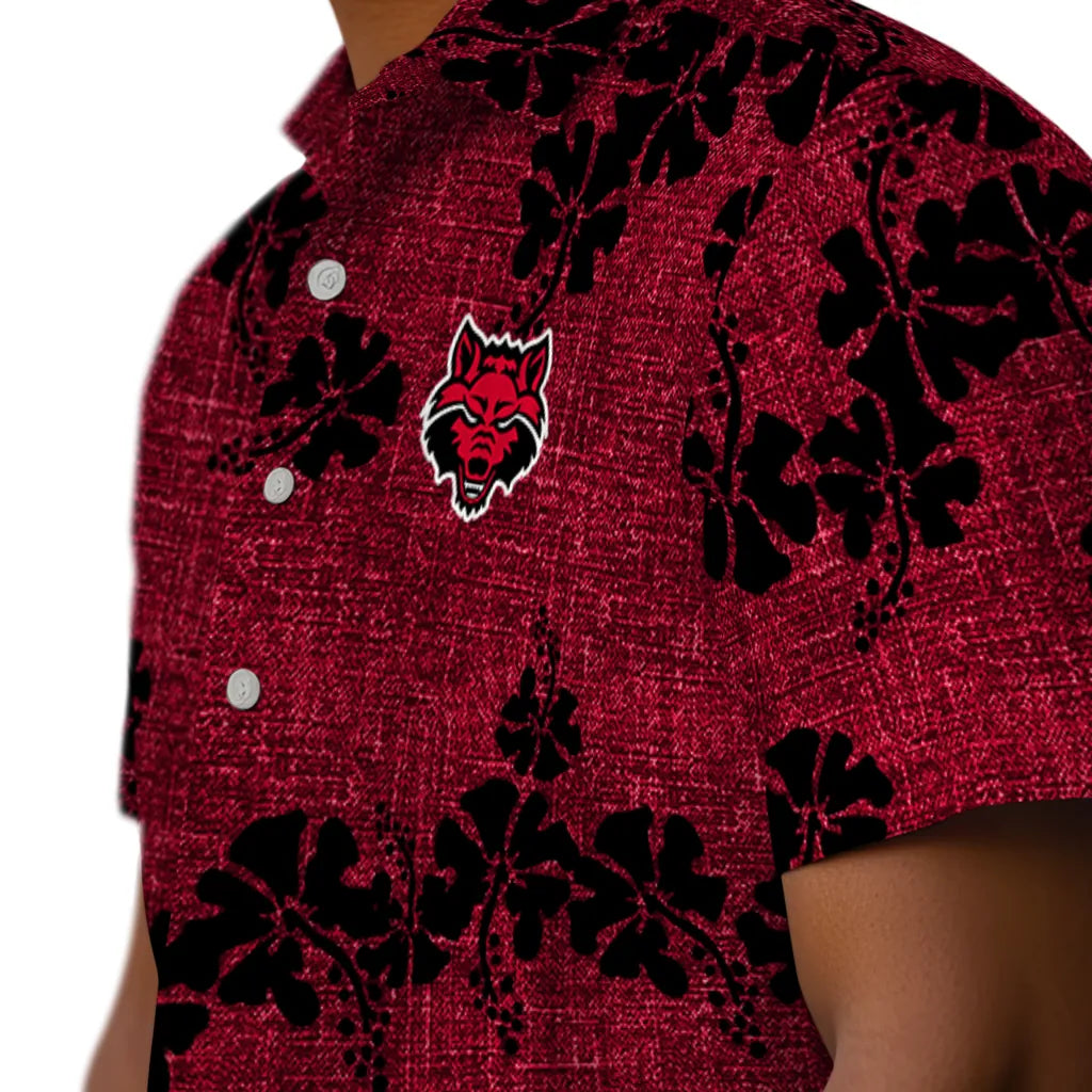 Arkansas State Red Wolves Hawaiian Shirt - 50th State Flower | Moonbestprint