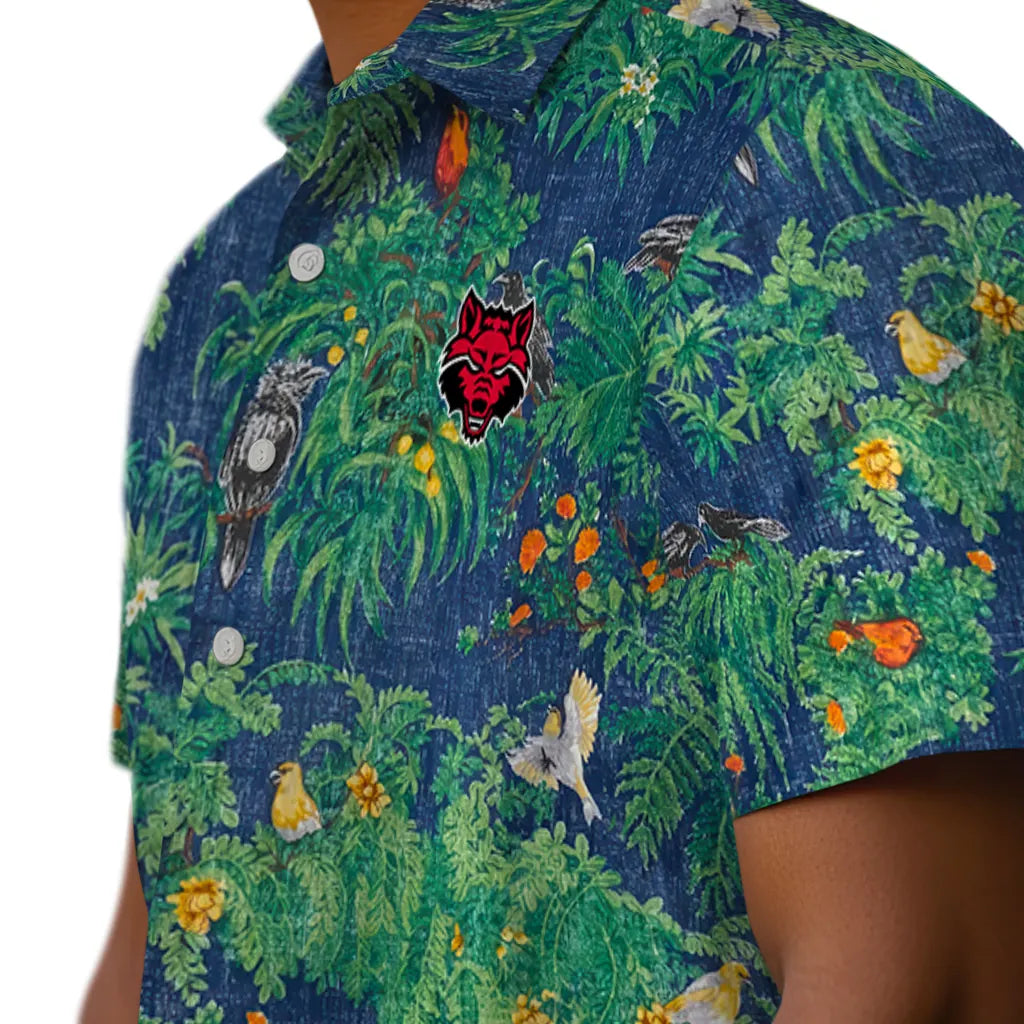 Arkansas State Red Wolves Hawaiian Shirt - Bird Canopy | Moonbestprint