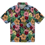 Arkansas State Red Wolves Hawaiian Shirt - Brilliant Hibiscus Garden | Moonbestprint