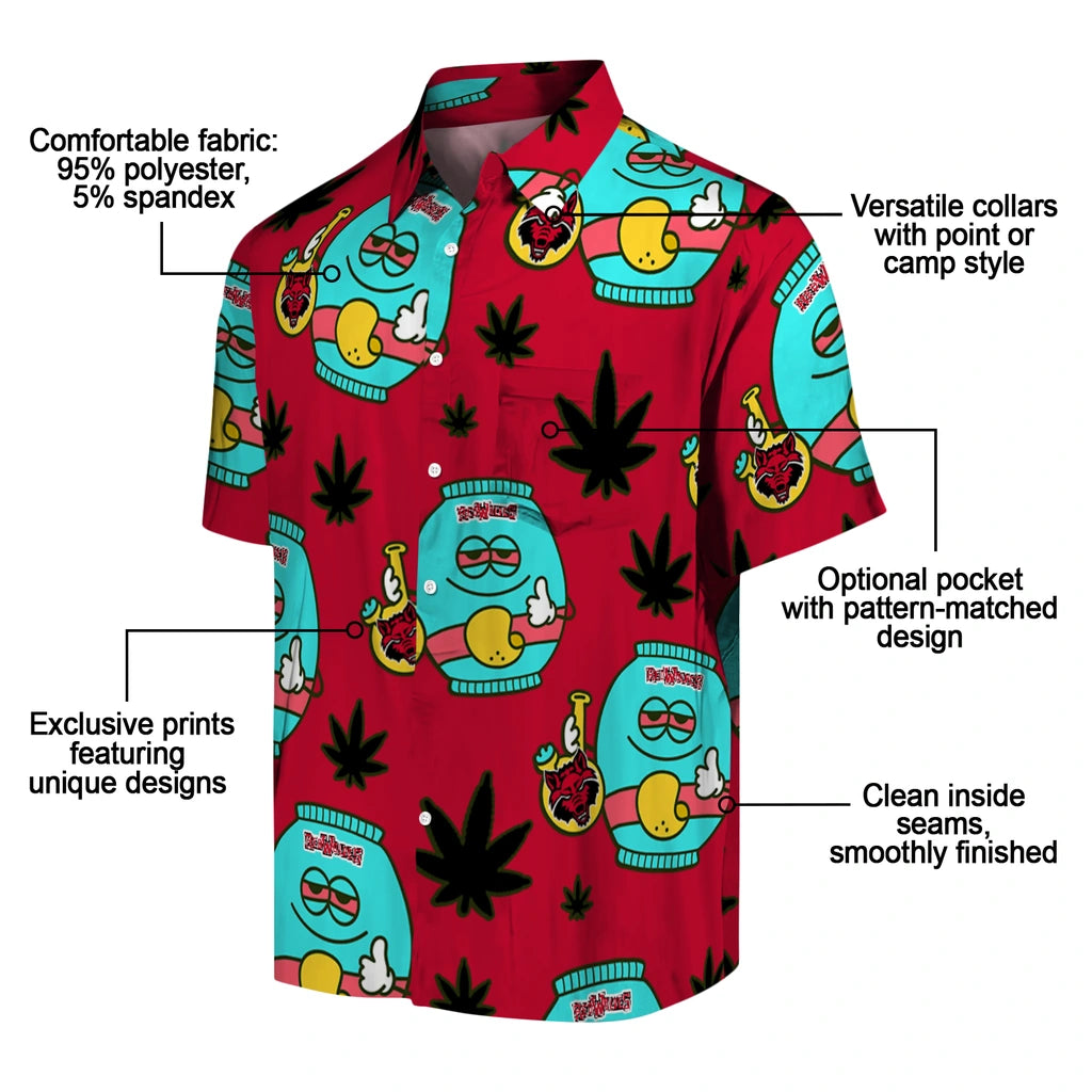 Arkansas State Red Wolves Hawaiian Shirt - Chill Vibe | Moonbestprint