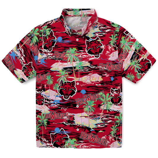 Arkansas State Red Wolves Flamingo Retreat 2026 Hawaiian Shirt – Moonbestprint