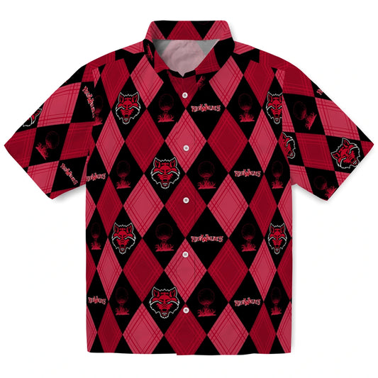 Arkansas State Red Wolves Hawaiian Shirt - Golfing Plaid | Moonbestprint