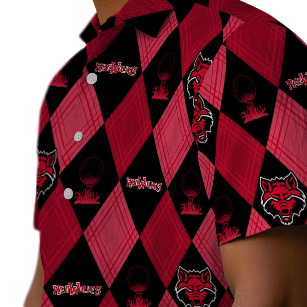 Arkansas State Red Wolves Hawaiian Shirt - Golfing Plaid | Moonbestprint