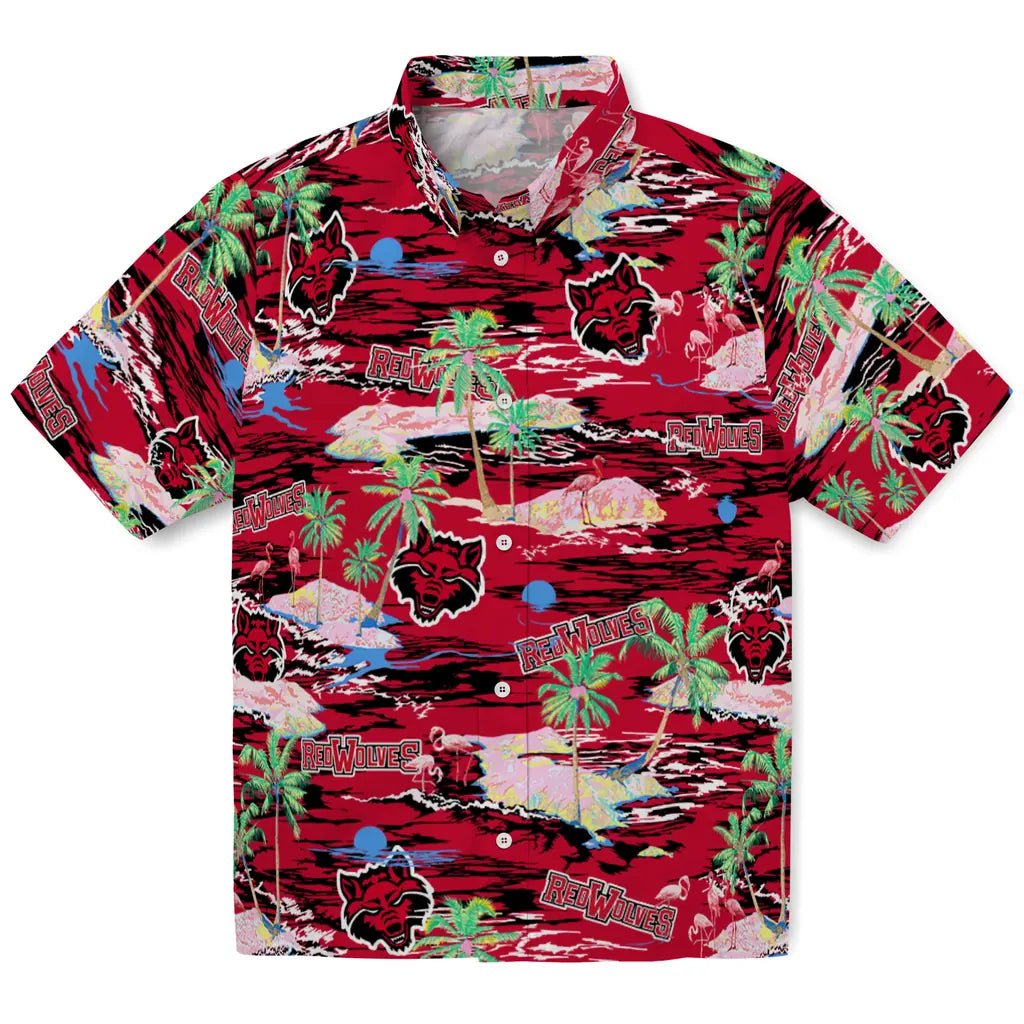 Arkansas State Red Wolves Hawaiian Shirt - Hawaii Island | Moonbestprint