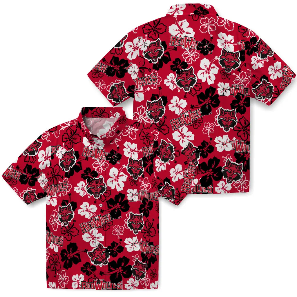 Arkansas State Red Wolves Hibiscus Bloom Hawaiian Shirt – Moonbestprint