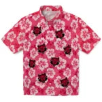 Arkansas State Red Wolves Hawaiian Shirt - Hibiscus Cluster | Moonbestprint