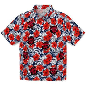 Arkansas State Red Wolves Hawaiian Shirt - Hibiscus Fiesta | Moonbestprint