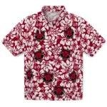 Arkansas State Red Wolves Hawaiian Shirt - Hibiscus Motif | Moonbestprint