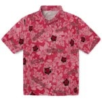 Arkansas State Red Wolves Hawaiian Shirt - Hibiscus Oasis | Moonbestprint