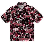 Arkansas State Red Wolves Hawaiian Shirt - Hibiscus Overlay | Moonbestprint