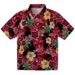 Arkansas State Red Wolves Hawaiian Shirt - Hibiscus Tiki Jungle | Moonbestprint