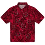 Arkansas State Red Wolves Hawaiian Shirt - Leaf Outline | Moonbestprint