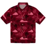 Arkansas State Red Wolves Hawaiian Shirt - Palm And Clouds | Moonbestprint