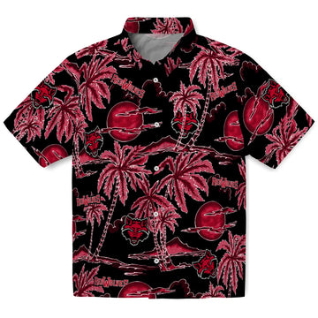 Arkansas State Red Wolves Hawaiian Shirt - Palm Sunset | Moonbestprint