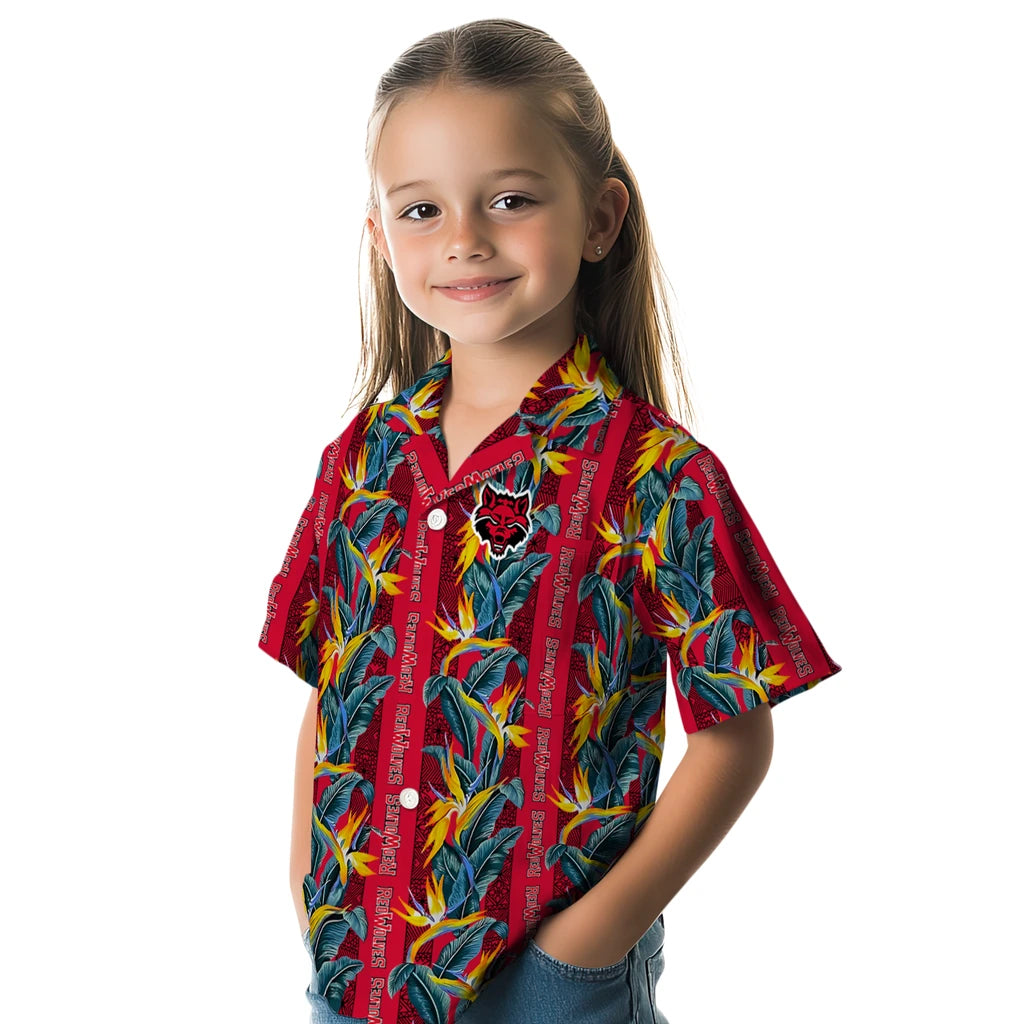 Arkansas State Red Wolves Hawaiian Shirt - Paradise Vines | Moonbestprint