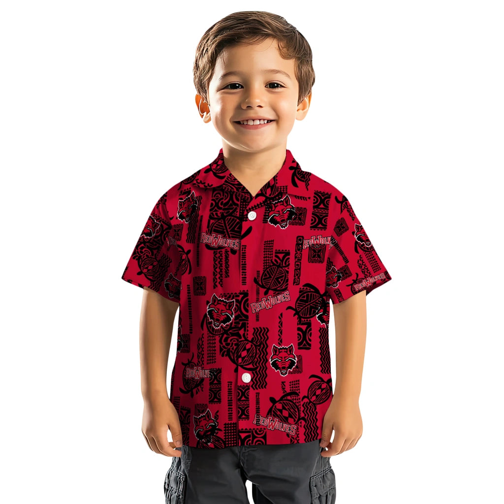 Arkansas State Red Wolves Hawaiian Shirt - Turtle Lines | Moonbestprint
