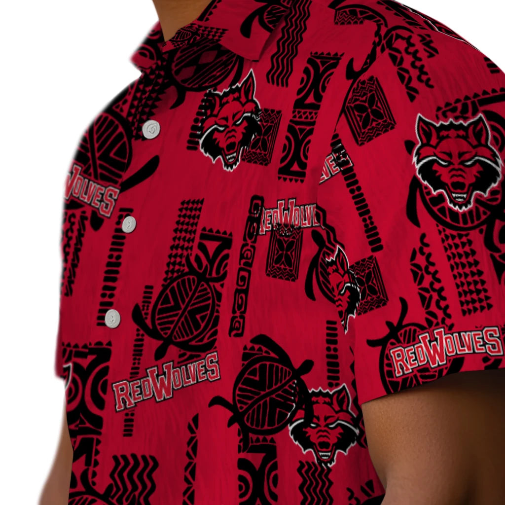 Arkansas State Red Wolves Hawaiian Shirt - Turtle Lines | Moonbestprint
