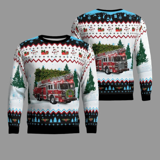 Arlington County Fire Department Christmas AOP Sweater ? Usalast