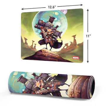Marvel Rocket Raccoon Armored Arsenal Gaming Mouse Pad Moonbestprint