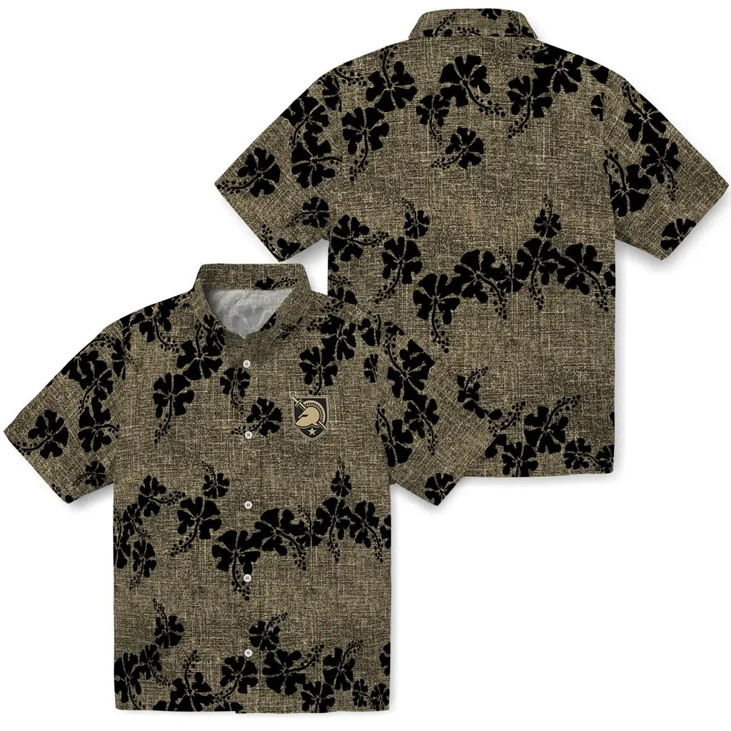 Army Black Knights Hawaiian Shirt - 50th State Flower | Moonbestprint