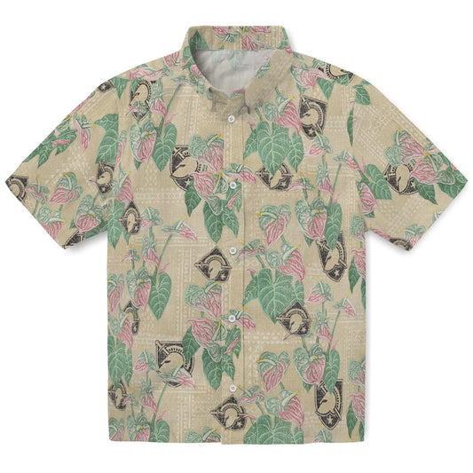 Army Black Knights Hawaiian Shirt - Anthurium Overlay | Moonbestprint