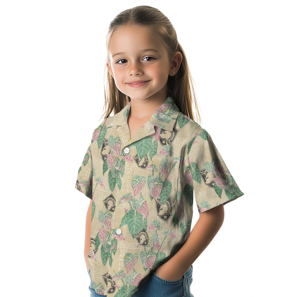 Army Black Knights Hawaiian Shirt - Anthurium Overlay | Moonbestprint