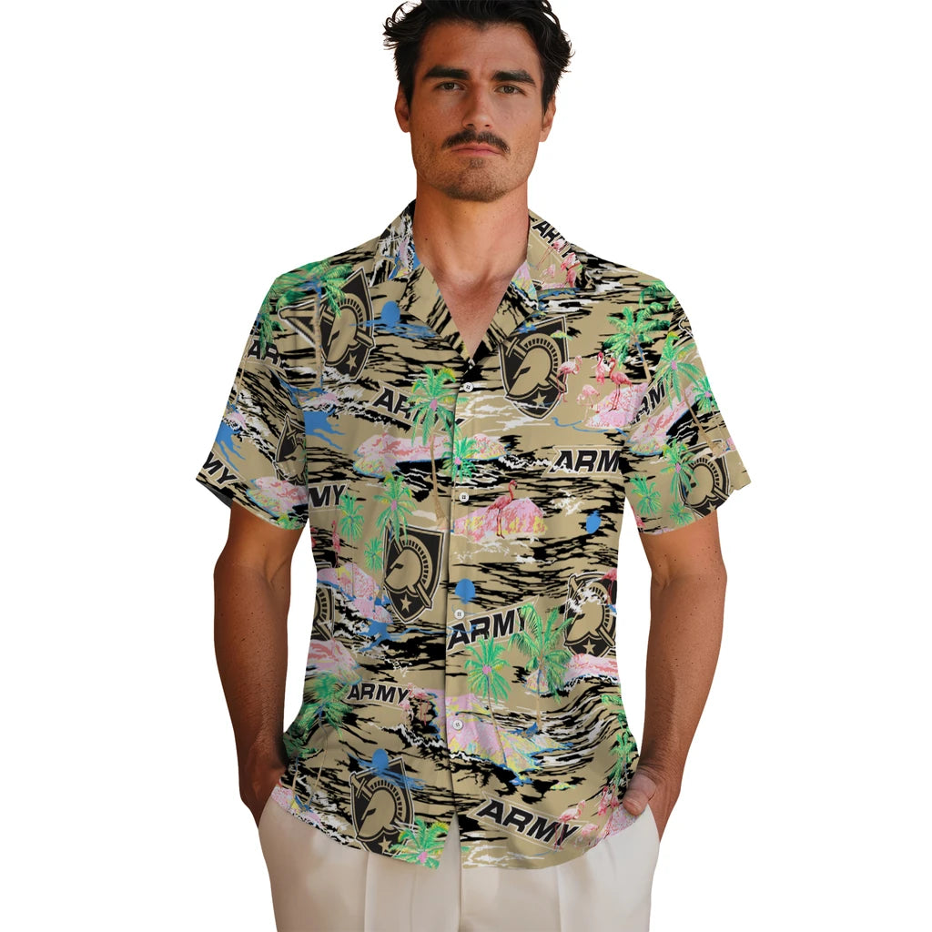 Army Black Knights Flamingo Retreat 2026 Hawaiian Shirt – Moonbestprint