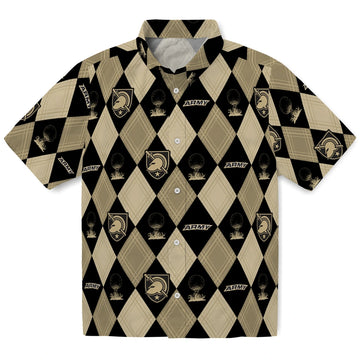 Army Black Knights Hawaiian Shirt - Golfing Plaid | Moonbestprint
