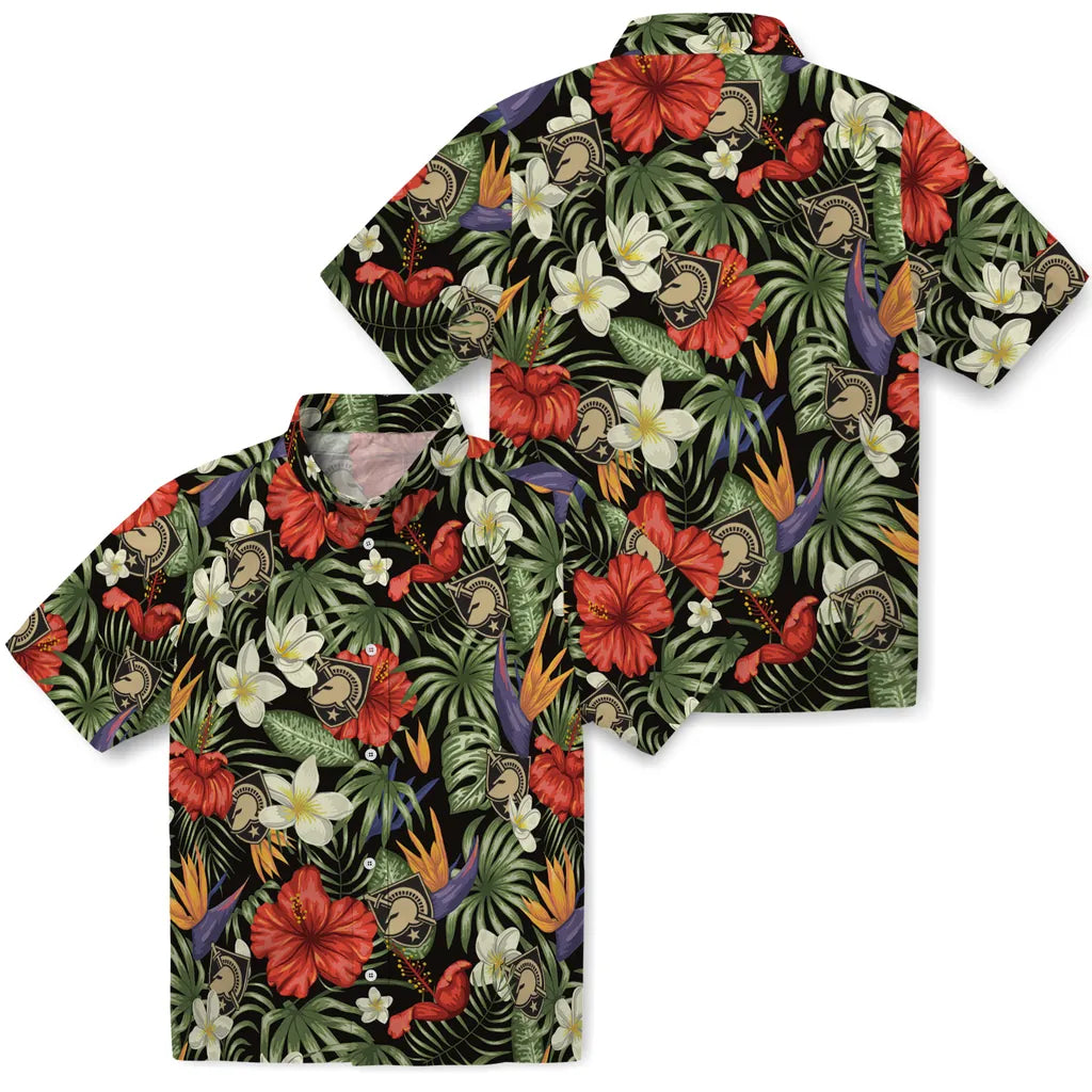 Army Black Knights Hawaiian Shirt - Hawaii Floral Hibiscus | Moonbestprint