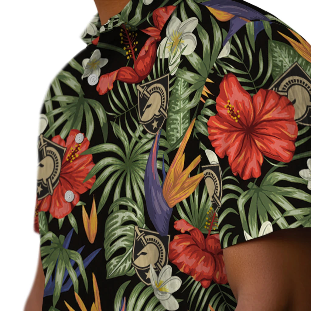 Army Black Knights Hawaiian Shirt - Hawaii Floral Hibiscus | Moonbestprint